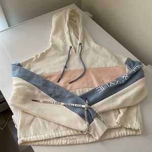 KENDALL & KYLIE hoodie blue pink & white